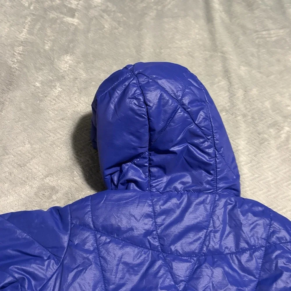 L.L. Bean Jacket Kids M 5-6: Purple/Blue Hooded Down Puffer Winter Coat